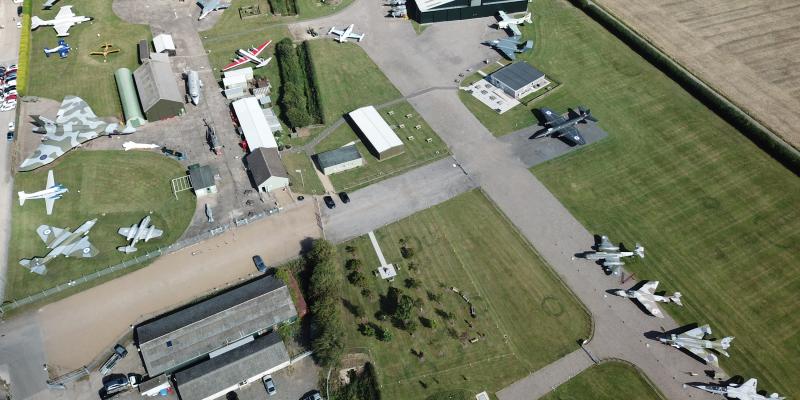 Newark Air Museum from above