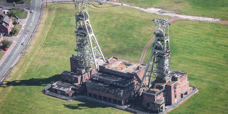 Clipstone Headstocks from above